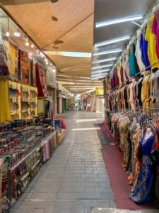 We also toured a Dubai Souk, where there is a large number of stores selling everything from clothes to textiles, souvenirs to food.