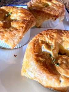 These potpies were made with the leftovers from Susanne's Thanksgiving - sometimes leftovers are the best part of the meal!