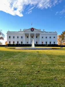 A visit to our Nation's Capital would not be complete without seeing the White House - the official residence and workplace of every U.S. president since John Adams in 1800. This view is the northern facade with a columned portico facing Lafayette Square.