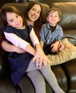 Here's my Stable Manager, Helen Peparo, with her niece, Adriana, and her nephew, Giovanni.