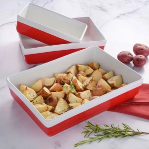 At Sam's Club, find my Three-Piece Baker's Set. It includes two bakers and one loaf pan. Homemade makes everything more special on Valentine's Day or any day.