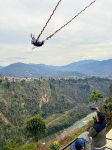 For those not ready for bungee jumping, this is called the Tick Tock Swing.