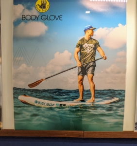 Body Glove is an American brand of watersports apparel and accessories that was founded in 1953 by twin brothers Bill and Bob Meistrell. The brothers are often credited with inventing the first practical wetsuit in the early 1950s behind their Redondo Beach, California surf shop. I posted a blog about their fun paddle boards last summer - click here to revisit it.