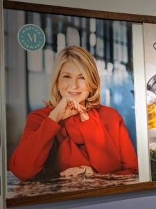 On another wall, a row of large photos featuring all the Marquee Brands businesses. Our Martha Stewart brand has a very busy fun year ahead - stay tuned to all our social media platforms to keep informed on everything we're doing.