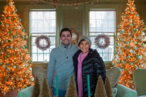 Lucas and Laura took this photo during the holidays. Never did Laura decorate a room the same way twice - every one was always different.