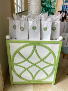 Our team packed gift bags for all our guests attending the event. Each bag is filled with an assortment of Martha Stewart CBD products including the newest Tropical Medley CBD Wellness Gummies.