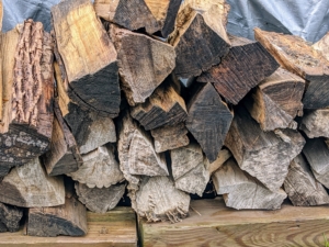 According to the Environmental Protection Agency good firewood should have a moisture content of below 20-percent in order to burn efficiently on a fire. This wood is too wet, so it will also go to the tub grinding pile.