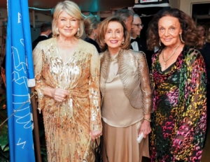 Here I am with Nancy Pelosi and Diane von Furstenberg. (Photo by Tony Powell)