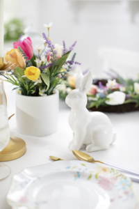 Add Easter cheer to your home with my Easter Bunny Figural featuring a solid white ground and porcelain design. It's created exclusively for Macy's.