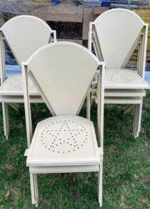 More modern chairs with fun designs... all in great condition and for sale!