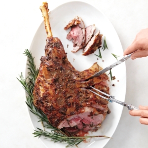 I loves to serve a delicious roast leg of lamb at Easter lunch. These are D'Artagnan's 100-percent grass-fed Dorset breed lambs, pasture-raised in the Victoria region of southeast Australia. It's available for pre-order now on Martha.com and will ship just days before Easter Sunday in time for your gathering.