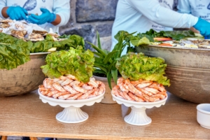 These large, fresh shrimp are courtesy Purdy’s Farmer and the Fish, a farm shop and restaurant here in Westchester, New York. (Photo by Mike Krautter)