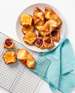 There's nothing like waking up Easter morning to the smell of warm, delicious pastries. These danishes bake up in your oven to flaky, buttery, golden brown perfection, and will make your home smell absolutely incredible! This pack from my Goldbelly Collection contains apricot, cherry, and cream cheese danishes.