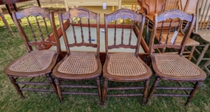 Antique caned chairs... for sale!