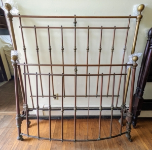 Many bed frames such as this brass one... for sale!