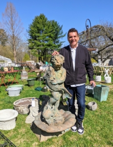 And here's Jim Klinko, my old friend and antiques dealer in nearby Westport, Connecticut. He's been eyeing this piece for himself.