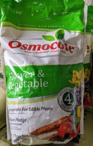 Osmocote prills contain a core of nutrients including nitrogen, phosphorus and potassium. As the plant’s root system takes-up nutrition from the soil, it also takes up the needed nutrients from the Osmocote.