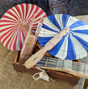 In another basket were these fun summer handheld fans.