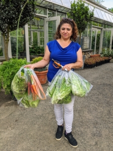 Enma was able to harvest quite a bit. Thanks, Enma! There’s nothing quite like the taste of fresh organic vegetables from one’s own garden - inside or out.