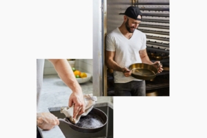 And whether you're an experienced chef or a serious home cook, you'll love Nest Homeware. Matt Cavallaro and Rue Sakayama from Providence, Rhode Island create elegantly simple, cast-iron cookware handcrafted to look, feel and function beautifully.