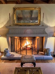 The nights were chilly up in Maine. We had a fire going every evening in the Living Hall fireplace. In my next blog, I’ll share photos from all the great foods we ate during this fun trip to Maine. Stay tuned.