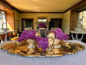 And these lilacs are in my large Dining Room. When cutting lilacs, cut them right at their peak, when color and scent are strongest, and place them in a vase as soon as possible. Every arrangement is stunning. Thanks, Kevin.
