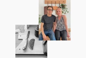 Erik Guzman and Kari Britta Lorenson are Makers from Stanfordville, New York. Their company is called KHEM Studios. KHEM Studios originated from a desire to find simple clean contemporary designs made with natural solid hardwoods.