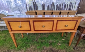 This is a Martha Stewart Bernhardt three-drawer sideboard. It's also up for auction. I wonder how much it will fetch!