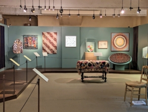 Many of the pieces are presented in this exhibition gallery on the Lyndhurst grounds. The groupings are intended to show the wide breadth of techniques used to create the pieces over time.