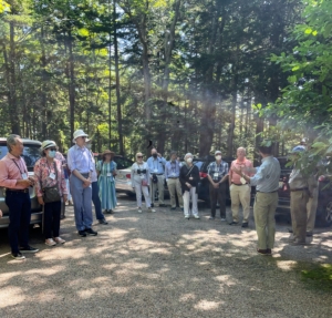 This group included members from across the country. They were all on a multiple day tour of several homes and gardens in the area known for its amazing Gilded Age architecture. Here they are gathering in front of Skylands.