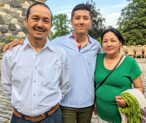 Here is my outdoor grounds crew foreman, Chhiring Sherpa, with his son, Mingmar, and his wife Pema. This day was Chhiring's actual 20th anniversary working with me at the farm.