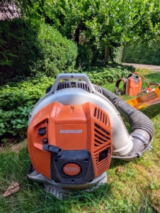 One of our favorite tools here at the farm is our STIHL backpack blower. We’ve been using STIHL’s blowers for years. These blowers are powerful and fuel-efficient. The gasoline-powered engines provide enough rugged power to tackle heavy debris while delivering much lower emissions.