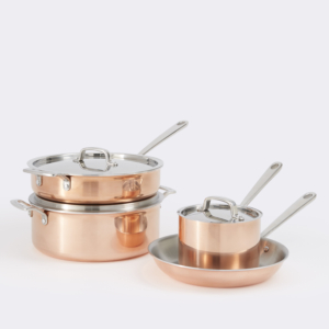 Our copper cookware was inspired by my personal copper pots and pans that I cherish and use all the time.