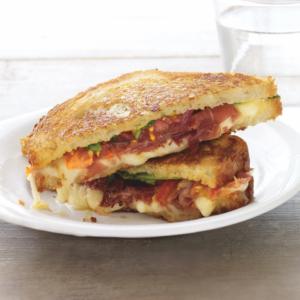 Here is one of our favorite grilled cheese recipes - it's our Grow-Up Grilled Cheese on Martha.com.