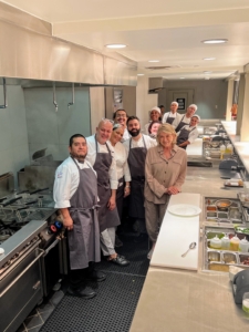 Here I am with Chef Pierre Schaedelin and the talented team of chefs at The Bedford. Chef Pierre is the owner of PS Tailored Events. He and I have planned many menus together for my parties and gatherings at all my homes. He also helped to develop the delicious menu for The Bedford.