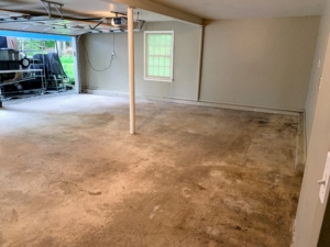 The very first step was to empty the garage completely.