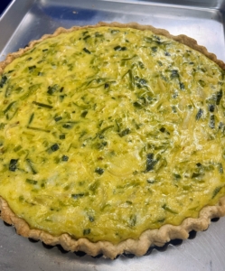 Another lunch at Skylands included this leek quiche, prepared by Chef Pierre. This was a huge favorite - not one crumb left over.