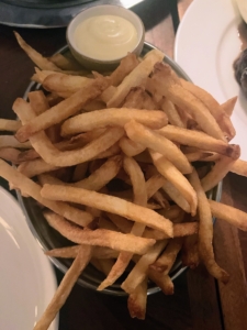 And of course, there were fries. Listen to my podcast to find out what we thought about these fried potatoes.