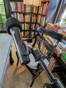 For podcast recording, it is a crucial to use the best microphones possible - these mics are made for speech and can minimize other interfering room noise.