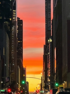 It was a beautiful evening for being out in New York City. This was my view looking west on 57th street in Manhattan. I posted this photo on my Instagram page @MarthaStewart48 - I hope you follow me.