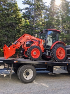 I’m always on the lookout for innovative, sensible, and easy-to-use tools and supplies to use around my homes. I am a big fan of Kubota tractors. Not long ago, our new Kubota M4-071 arrived at Skylands, my home in Maine.