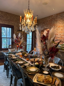 This photo is from Marquee Brands Body Glove Graphic Designer, Alexa Samii. It's her mother's "Martha Stewart inspired" Thanksgiving table.