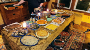 Marquee Brands Media Production Manager Arielle Zrihen spent the holiday with her boyfriend and his family in New Jersey. This is their full table of holiday dishes.