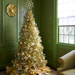 This tree is in my Green Parlor - so beautiful decked in gold. Wrap your presents in matching paper to give it a more dazzling effect underneath. I hope you all take some time to flip through the pages of Martha: Harvest + Holiday 2022 this weekend - use some of our tips and ideas, and click and shop my Collections. This is just our first issue - let us know what you like, and what you want to see more of. And here's to a wonderful holiday season.
