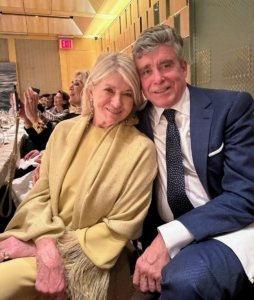 Here I am with Jay McInerney Jr. Jay is a novelist, screenwriter, editor, and columnist. Among his books is "Bright Lights, Big City." He is also the wine critic for the magazine, Town & Country.