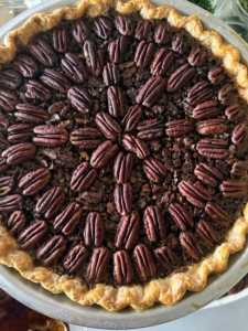 Chocolate Pecan Pie - made to perfection. This was also a popular favorite. Almost everyone on my crew requested chocolate pecan pie.