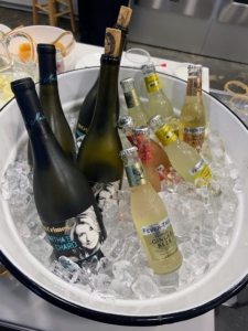 For beverages, we offered my 19Crimes Martha's Chard and an assortment of Fever Tree drinks - club soda, ginger ale, sparkling lime & yuzu, and sparkling Sicilian lemonade.