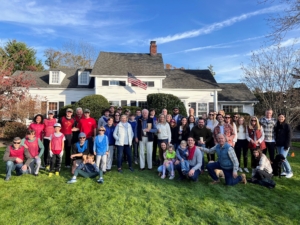 John Rice from my public relations firm, Magrino PR, and his husband Jimmy Hahn, hosted their family’s annual “Turkey Bowl” at their home on Long Island.