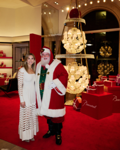 Here's Santa with Jodi Kahn, Neiman Marcus VP of Luxury Fashion. (Photo provided by Neiman Marcus Group)