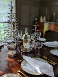 These little silver trees are the perfect addition to any tablescape with their sparkle and shine. These trees come in sets of three with a small, medium, and large tree, offering a wide variety of styling options. Pair them together or split them apart on the dinner table, side table or mantle.